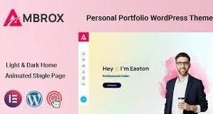Ambrox – Personal Portfolio Resume Theme