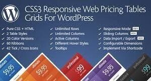 CSS3 Responsive Web Pricing Tables Grids