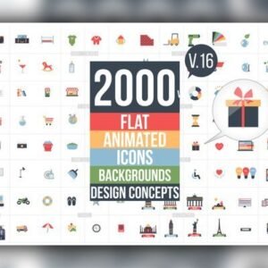 Flat Animated Icons Library